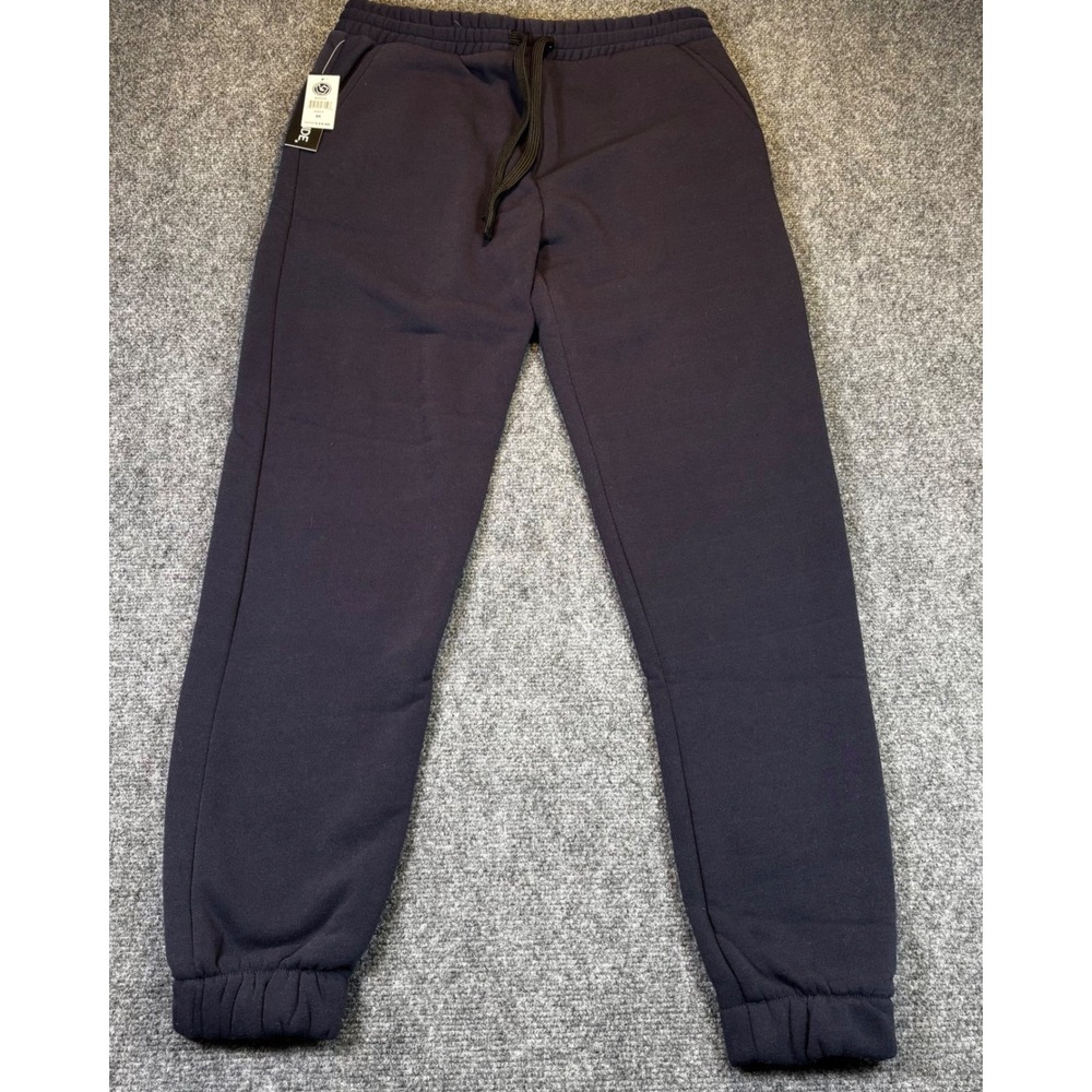 Burnside‎ Sweatpants Men's M Tech Navy Blue Jogger Fleece Lined Drawstring NWT